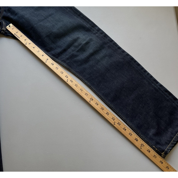 Selvedge Denim Jeans Mens 32X30* Handcrafted Button Fly Dark Wash Whiskered - Picture 10 of 16